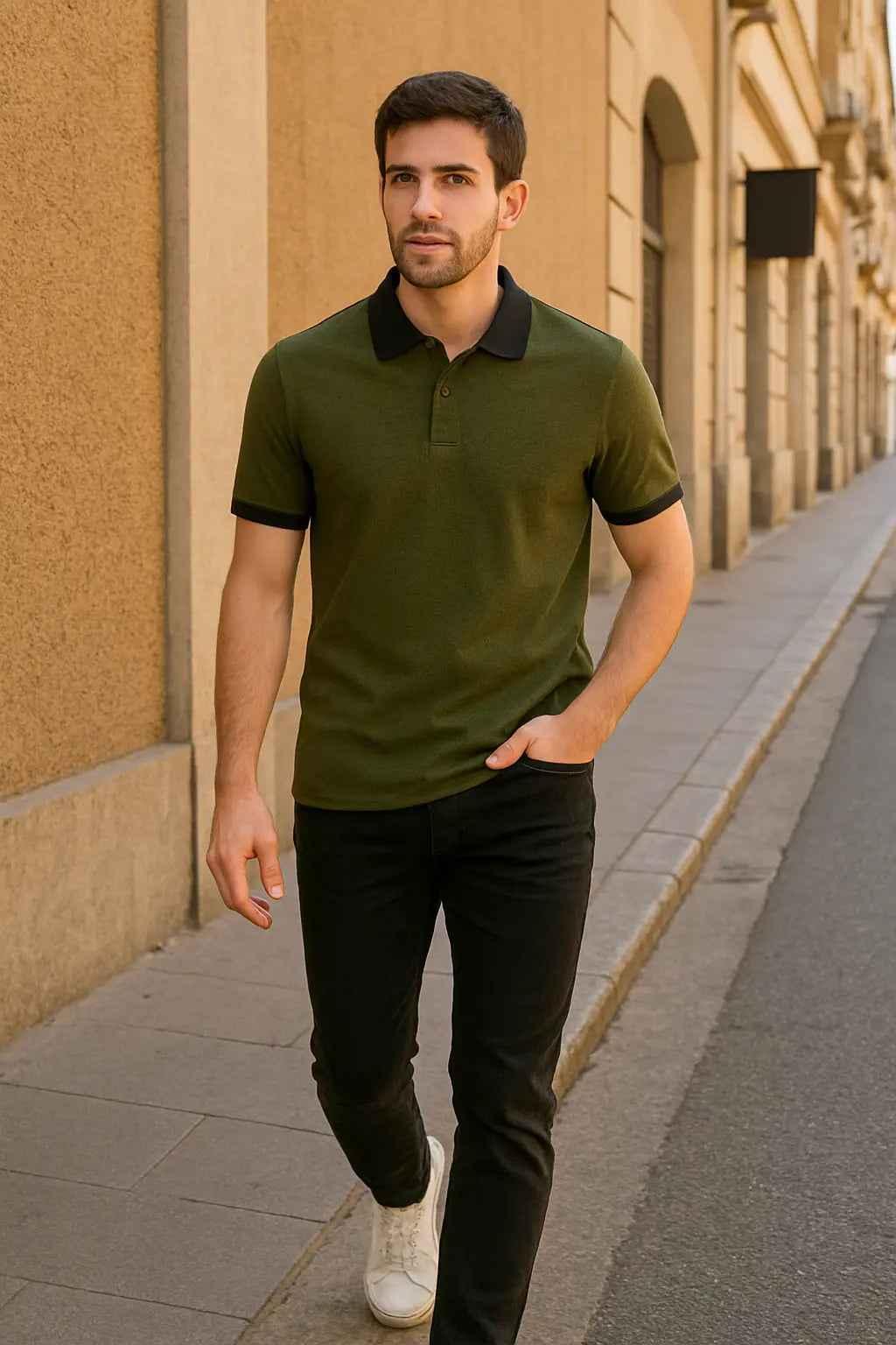 Olive Polo Style